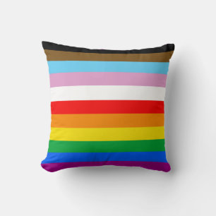 LGBTQ+ inclusieve Pride-vlag Kussen