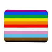 LGBTQ+ INCLUSIEVE PRIDE-VLAG MAGNEET (Horizontaal)