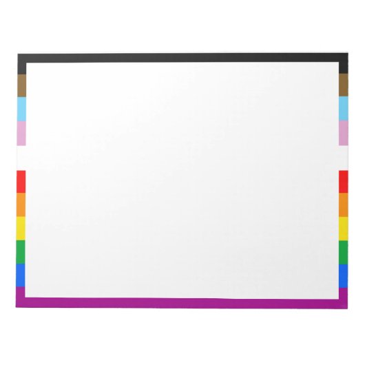 LGBTQ+ INCLUSIEVE PRIDE-VLAG NOTITIEBLOK (Voorkant)