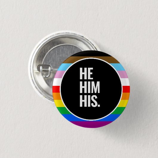 LGBTQ+ inclusieve Pride-vlag Ronde Button 3,2 Cm (Voorkant /achterkant)