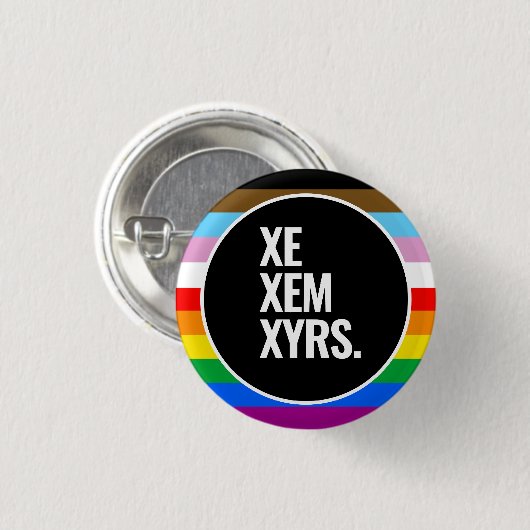 LGBTQ+ inclusieve Pride-vlag Ronde Button 3,2 Cm (Voorkant /achterkant)