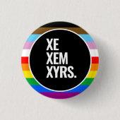 LGBTQ+ inclusieve Pride-vlag Ronde Button 3,2 Cm (Voorkant)