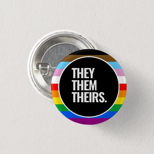 LGBTQ+ inclusieve Pride-vlag Ronde Button 3,2 Cm (Voorkant /achterkant)