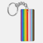 LGBTQ+ INCLUSIEVE PRIDE-VLAG SLEUTELHANGER (Voorkant Links)