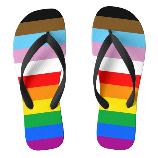 LGBTQ+ INCLUSIEVE PRIDE-VLAG TEENSLIPPERS (Voetbed)