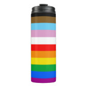 LGBTQ+ INCLUSIEVE PRIDE-VLAG THERMOSBEKER (Voorkant)