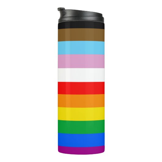 LGBTQ+ INCLUSIEVE PRIDE-VLAG THERMOSBEKER (Geroteerd rechts)