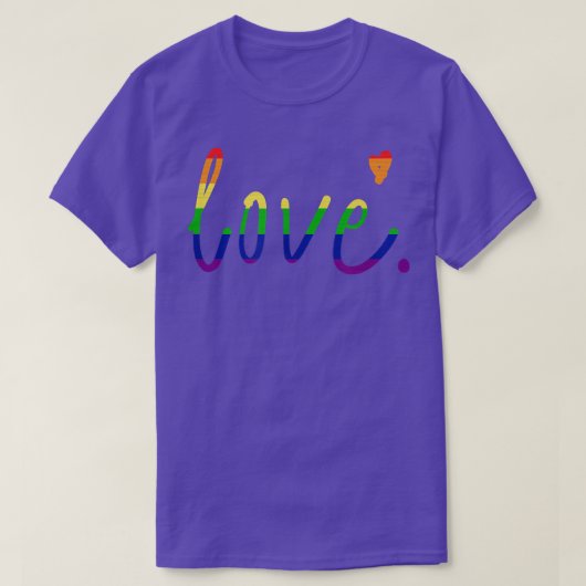LGBTQ+ Inspirerend PRIDE Love Rainbow Apparel me T-shirt (Design voorkant)