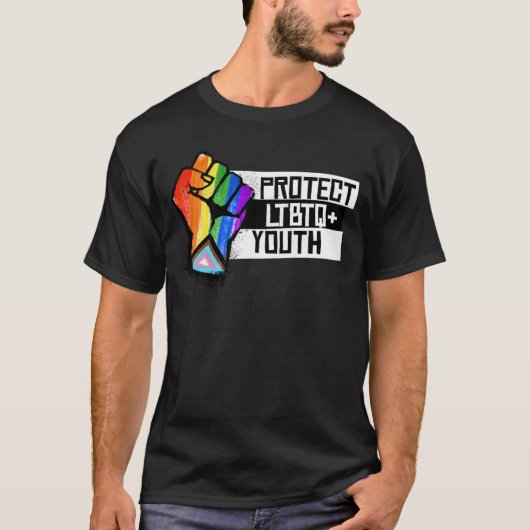 LGBTQ+ Jeugd T-Shirt Beschermen (Voorkant)