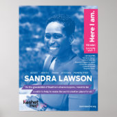 LGBTQ Jewish Heroes Poster - Sandra Lawson (Voorkant)
