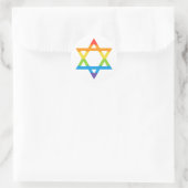 LGBTQ Joods Israël Star of David Pride Maand Ronde Sticker (Tas)