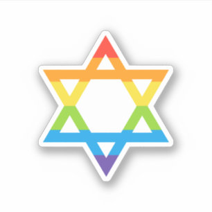 LGBTQ Joods Israël Star of David Pride Maand Sticker