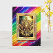 LGBTQ+ Joodse Kaart (Gele Bloem)