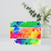 LGBTQ Kerstmis Feestdagenkaart (Staand voorkant)