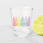 LGBTQ Kerstmis Shot Glas (Voorkant)