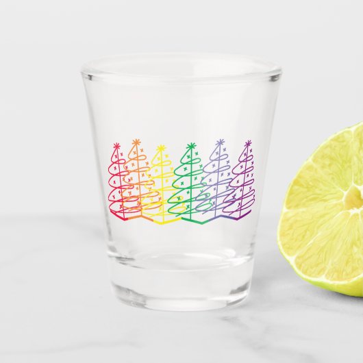 LGBTQ Kerstmis Shot Glas (Voorkant)