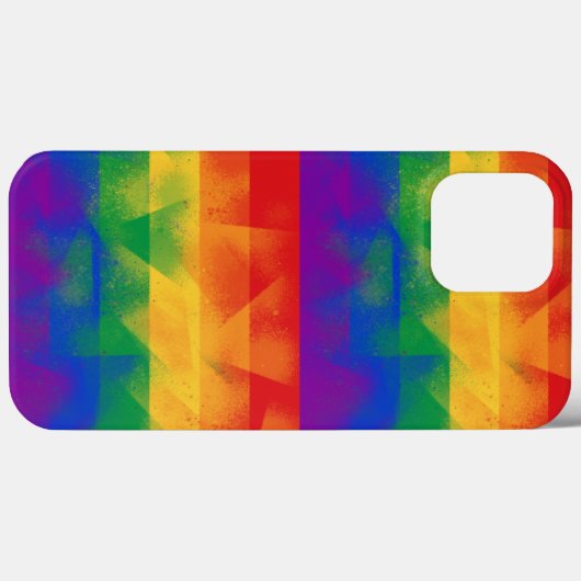 LGBTQ+ kleuren Vlag Hoesje-Mate iPhone Case (Achterkant (horizontaal))