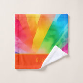 LGBTQ Kleurrijke Regenboog Bad Handdoek (Wasdoekje)