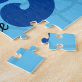 LGBTQ komt uit Eenvoudig Aangepast Bericht Blauw Legpuzzel (Zijkant)