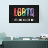 LGBTQ laat Biden tot vrij Gay Pride Spandoek (Beurs)
