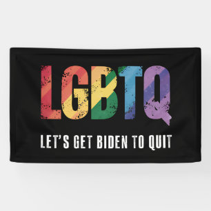 LGBTQ laat Biden tot vrij Gay Pride Spandoek