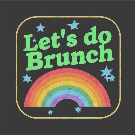 LGBTQ laat brunchen Sticker (Voorkant)