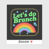 LGBTQ laat brunchen Sticker (Vel)