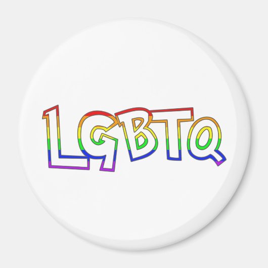 LGBTQ-Label | LGBTQ+ Pride Magneet (Voorkant)