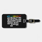 LGBTQ Legs Glutes Biceps Triceps Quads Grappige Gy Bagagelabel (Voorkant horizontaal)