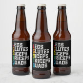 LGBTQ Legs Glutes Biceps Triceps Quads Grappige Gy Bier Etiket (Flessen)