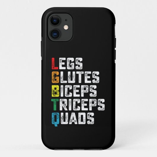 LGBTQ Legs Glutes Biceps Triceps Quads Grappige Gy Case-Mate iPhone Case (Achterkant)