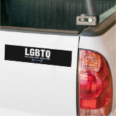 LGBTQ Legs Glutes Biceps Triceps Quads Gym Lover Bumpersticker (Op Truck)