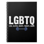 LGBTQ Legs Glutes Biceps Triceps Quads Gym Lover Notitieboek (Voorkant)