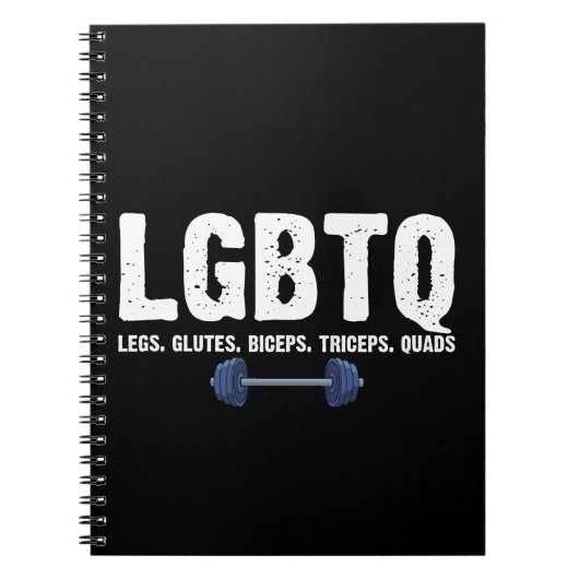 LGBTQ Legs Glutes Biceps Triceps Quads Gym Lover Notitieboek (Voorkant)