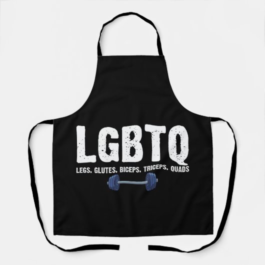 LGBTQ Legs Glutes Biceps Triceps Quads Gym Lover Schort (Voorkant)