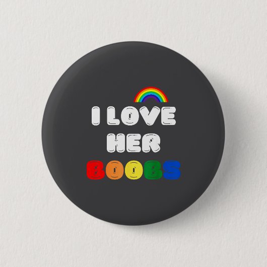Lgbtq+ Lesbian Matching Couples Compliment I Love  Ronde Button 5,7 Cm (Voorkant)