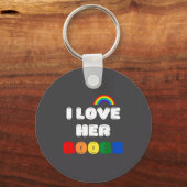 Lgbtq+ Lesbian Matching Couples Compliment I Love Sleutelhanger (Voorkant)