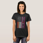 LGBTQ Lesbian Pride Love Wint Amerikaanse vlag T-shirt (Voorkant volledig)
