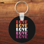 LGBTQ Lesbian Pride Sleutelhanger (Voorkant)