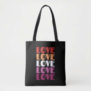 LGBTQ Lesbian Pride Tote Bag