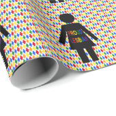 LGBTQ Lesbian Silhouette en Rainbow-dames Cadeaupapier (Rol Hoek)