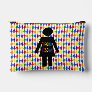 LGBTQ Lesbian Silhouette en Rainbow-dames Etui