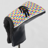 LGBTQ Lesbian Silhouette en Rainbow-dames Golfheadcover (3/4 voorkant)