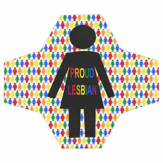 LGBTQ Lesbian Silhouette en Rainbow-dames Voetbal (Enkel)