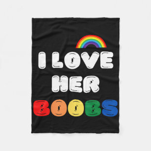 Lgbtq+ Lesbische bijpassende koppels compliment Ik Fleece Deken