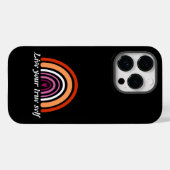 LGBTQ Lesbische vlag: Leef je ware zelf Case-Mate iPhone Case (Achterkant (horizontaal))