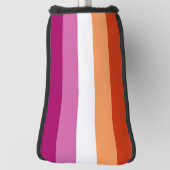 LGBTQ+ Lesbische Vlag Strepen Pride Golf - Golfheadcover (Draai 90)
