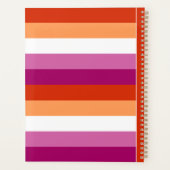 LGBTQ+ Lesbische Vlag Strepen voor Trots - Planner (Achterkant)
