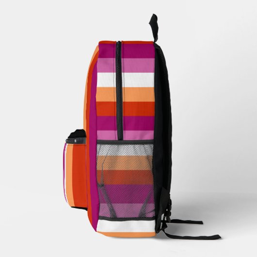 LGBTQ+ Lesbische Vlag Stripes Pride - Bedrukte Rugzak (Rechts)