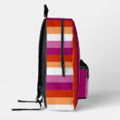 LGBTQ+ Lesbische Vlag Stripes Pride - Bedrukte Rugzak (Links)